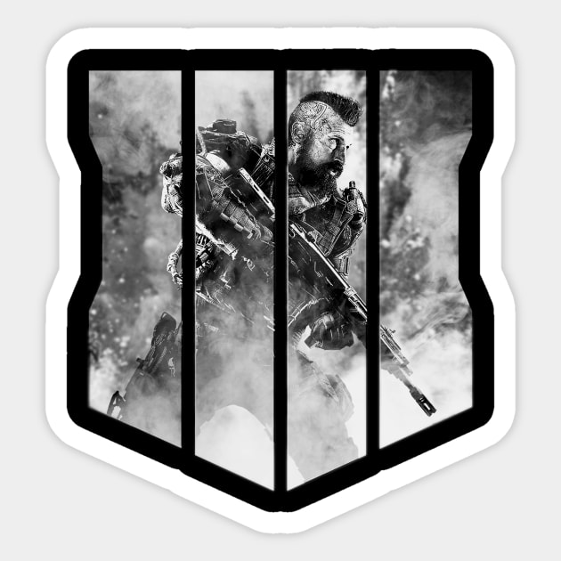 Black Ops 4 - The Soldier In The Smoke Sticker by bardor2@gmail.com